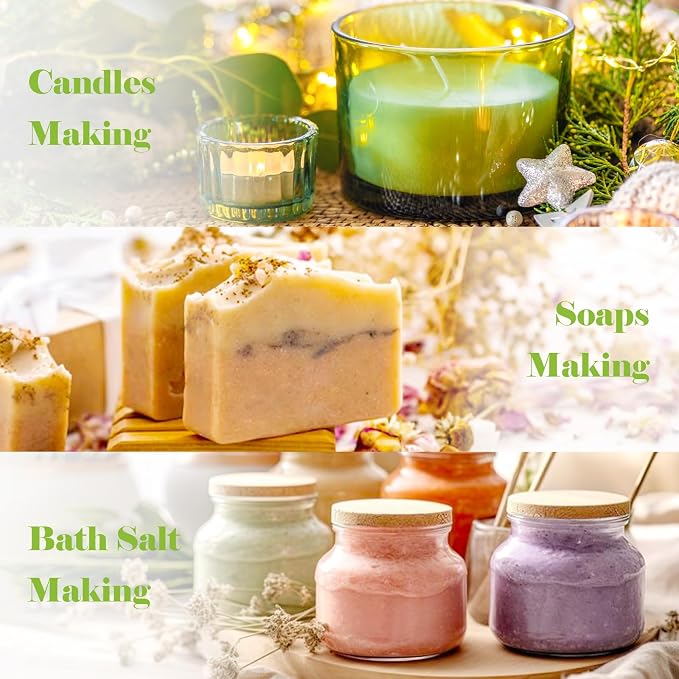 AmaKane Spring Fragrance Oil, Diffuser Oil Scents, Candle Scents for Candle Making, Soap Making Scents, Rose& Lychee, Wildflowers Breeze, Fresh Green, Pear& Freesia, More Essential Oils