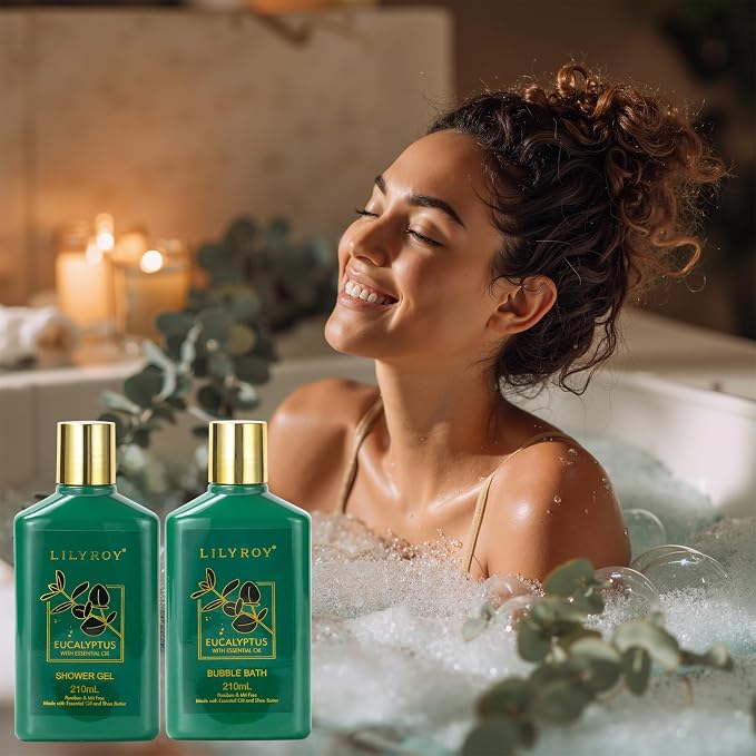 Fathers Day Gifts for Men, Gifts for Women, Gift Basket for Women - 7 Pcs Bath and Body Gift Basket Set, Spa Gift Basket for Women | Perfect Christmas, Birthday, Mothers Day, Valentines Gift for Her