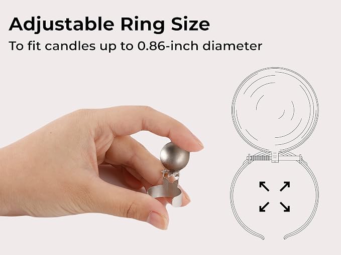 OLEEK (3Pcs Automatic Candle Extinguisher, Candle Extinguisher Automatic Candle Snuffer, Emergency Candles Snuffer, Candle Care kit, auto Candle Snuffer Set, Automatic Candle Snuffer Vintage, Trimmer
