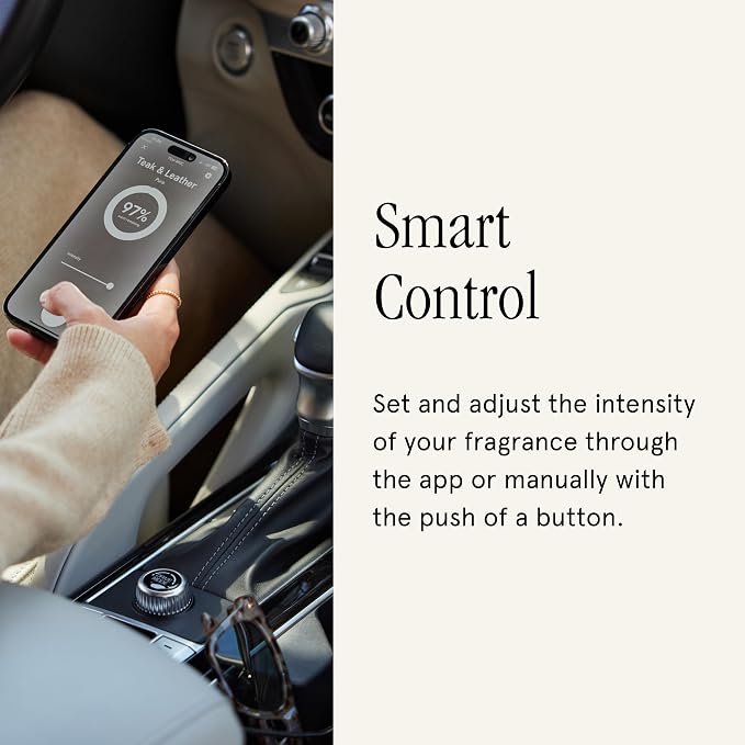 Pura & Brooklyn Candle Studio - Car Scent Refill for Pura Car Diffusers - Premium Fragrance for Smart Diffuser - Long Lasting, up to 30 Days of Scent - Santorini