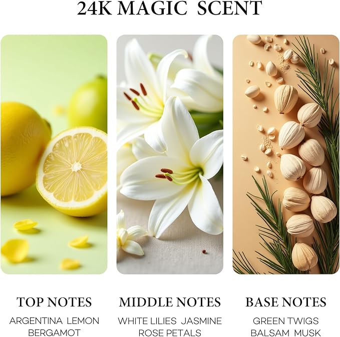 Purefittech Hotel Diffuser Oil 24K Magic Scent, Hotel Essential Oils for Home, Office, Spa,2Pack 10mL*2, 0.34fl oz Hotel Collection Diffuser Oil for Diffusers & Humidifiers，Made in USA
