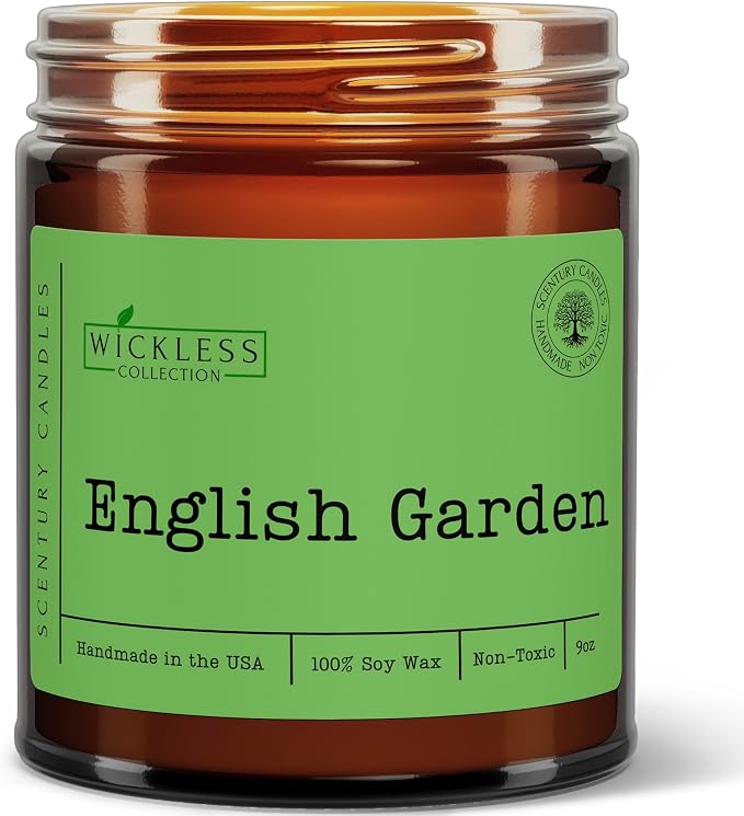 Wickless Floral Scented Candles for Candle Warmer Lamp, Many Scents to Choose, 100% Non-Toxic Soy Wax, Candle Melts for Warming Plate, Handmade in The USA (English Garden)