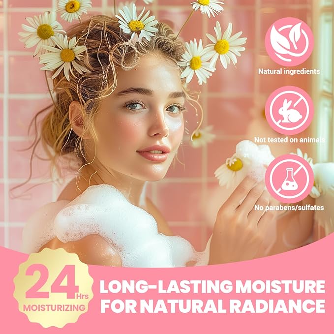 Self Care Gifts for Women, Spa Luxetique 8pcs Daisy Bath and Body Gift Baskets for Her, Bath Set with Bubble Bath, Lotion, Mothers Day Gifts for Mom