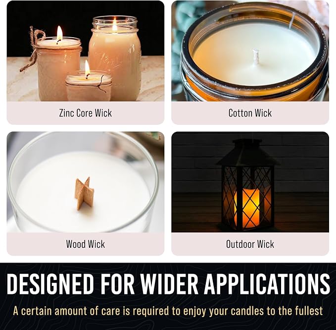 Craft911 Candle Snuffer and Wick Trimmer with Dipper 3 in 1 Candle Care Kit for Candle Lover (Black)