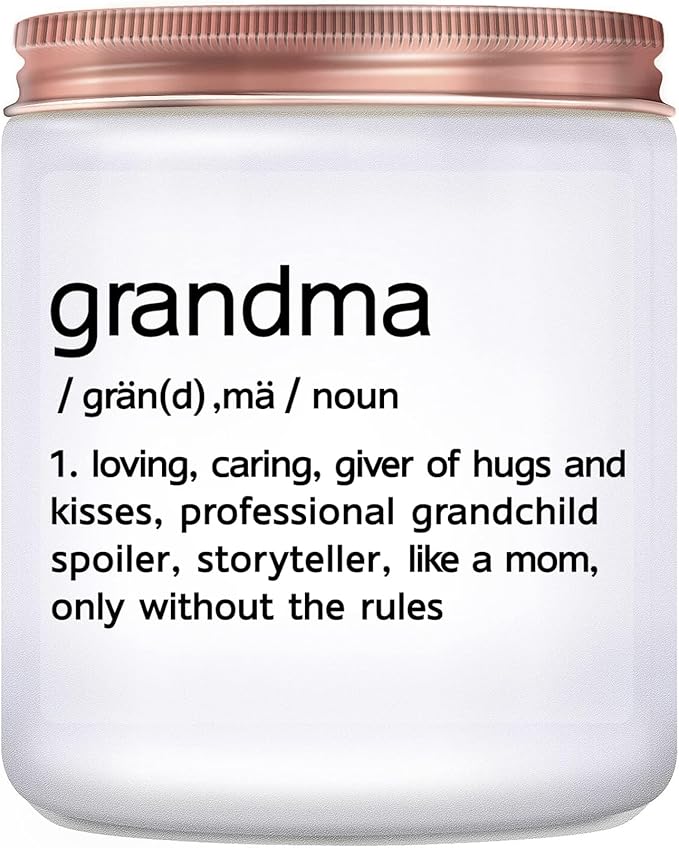 Gifts for Grandma, Grandma Birthday Christmas Mother's Day Gifts, First Time Grandma’s Gift from Granddaughter Grandson - Lavender Scented Candle