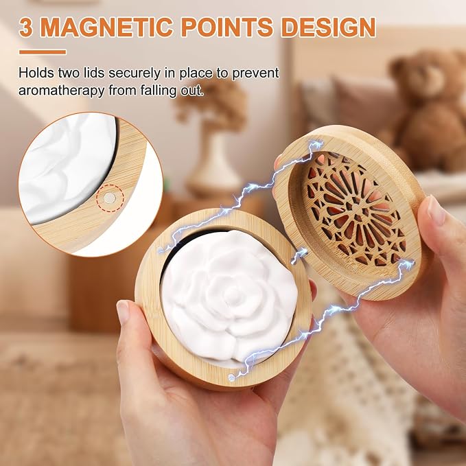 2 Pcs Essential Oil Diffuser Stone, Diffuser for Essential Oils Great for Decorating at Home, Office or Car, and Gift-Giving