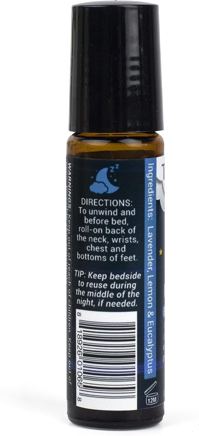 TriDerma Sleep Relaxing Essential Oil Bedtime Blend with Calming Lavender