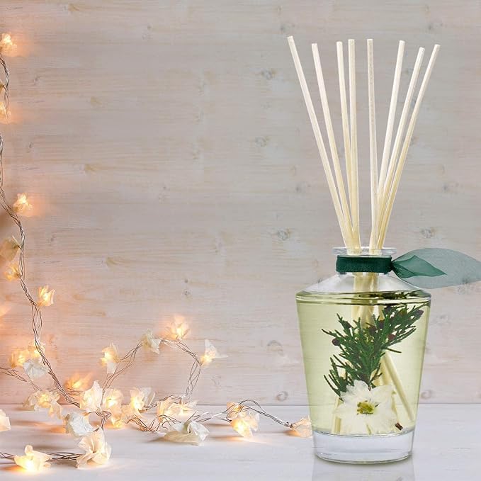 Reed Diffuser Set, Sparkling Balsam Scented Oil Diffuser with Sticks, Home Fragrance Accessories for Bathroom Shelf Decor, Aroma Diffusers for Home or Office Desk, USA Made