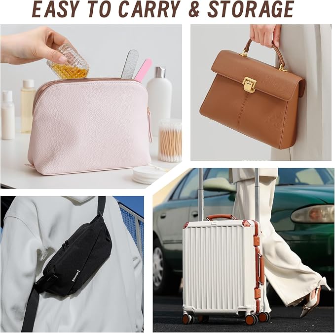 Perfume Bottle Atomizer 30ML Refillable Fine Mist Spray Bottles, Empty Glass Essential Oil Container for Travel, Handbag or Date, With Storage Bag & Funnels(Retro)