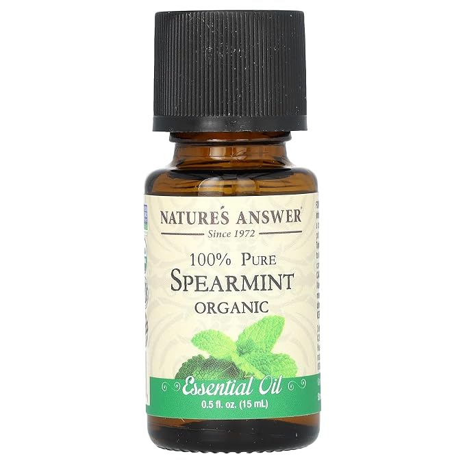Nature's Answer 100% Pure Organic Essential Oil, 0.5-Ounce, Spearmint