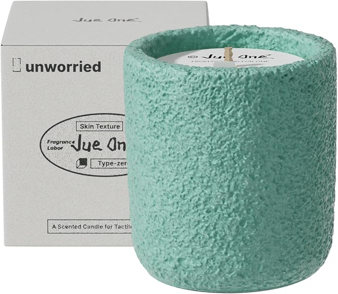 Scented Candles for Home, Soy Wax Candle Gift, Non-Toxic Cement Jar Candles, Luxury Aromatherapy for Stress Relief, Housewarming Gifts, Highly Scented, Home Décor, Lemongrass and Eucalyptus