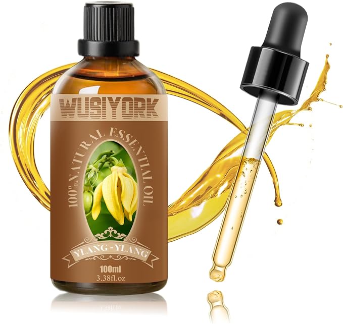 Ylang-Ylang Essential Oil 100ML - 100% Pure and Natural Therapeutic Grade Oils for Aromatherapy Diffuser - 3.4 Fl Oz/Ylang-Ylang