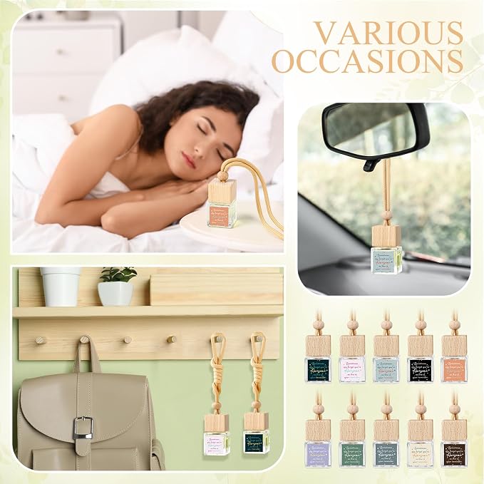 Funnymoom 50 Pcs CNA Appreciation Gift Bulk for Employee Inspirational Empty Hanging Car Air Freshener Diffuser, Sometimes You Forget Your Awesome Thank You Gifts for Nurse Father Teachers