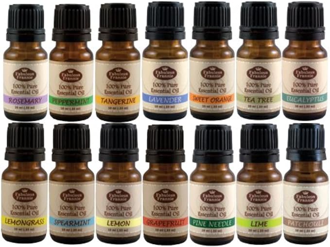 Fabulous Frannie Starter Set Gift Pack 100% Pure Essential Oils .33 Ounce (Pack of 14)