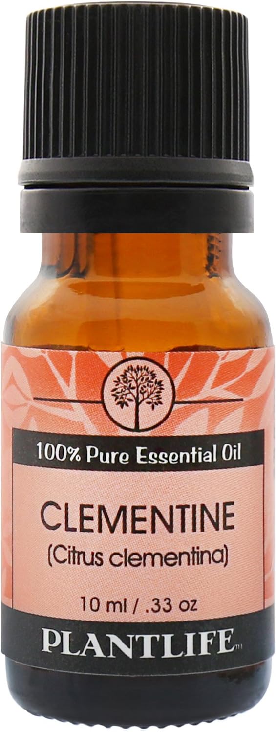 Plantlife Clementine Aromatherapy Essential Oil - Straight from The Plant 100% Pure Therapeutic Grade - No Additives or Fillers - 10 ml