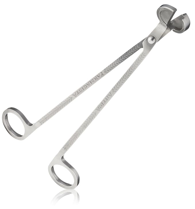Antica Farmacista Wick Trimmer - Luxury Wick Cutter - Perfect Candle Accessory Gift - Ideal for Candle Care - Brushed Silver Finish