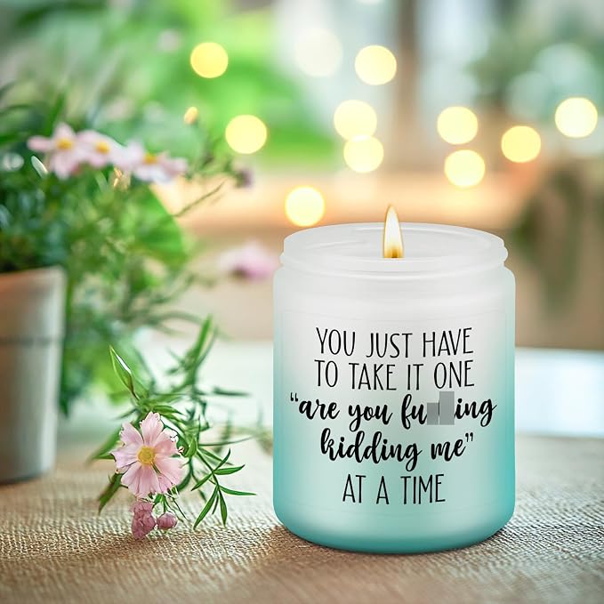 LEADO Candles, Boss Lady, Coworker Gifts for Women, Men - Cool Ideas, Funny Mothers Day Gifts for Coworkers, Best Friend, Mom, Employee - Sarcastic, Work, Birthday Ideas for Boss, Female, Male, Woman