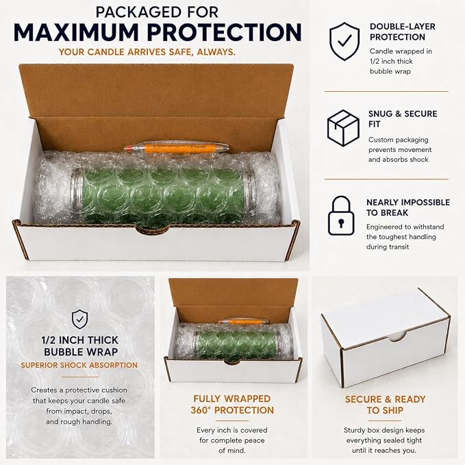Green Abundance Manifestation Candle Kit – 8" Ritual Prayer Candle with Intention Scrolls, Pencil & QR Guide for Prosperity, Wealth, Success & Abundance