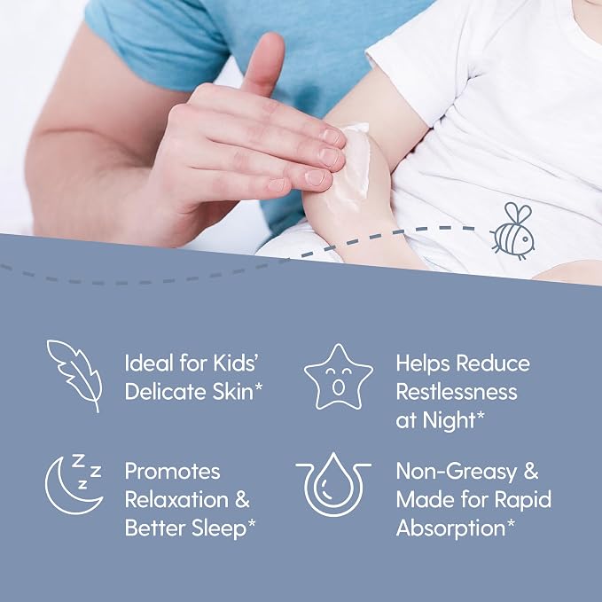 Sore Muscle Magnesium Lotion for Kids & Magnesium Lotion for Babies with Arnica Oil | Soothes Tired Legs, Supports Restful Sleep, Moisturizes Sensitive Skin, 8 fl oz (237 mL) by M3
