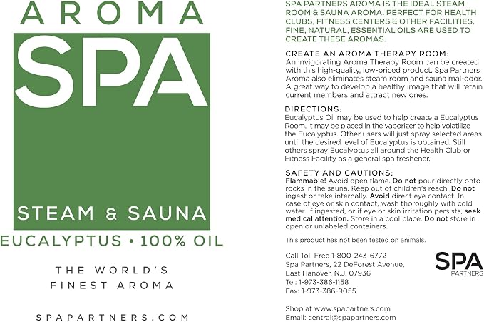 100% Pure Eucalyptus Essential Oil (1 Gallon) – Bulk Premium Globulus Oil for Spa Steam Rooms, Saunas & Aromatherapy Diffusers – Steam Distilled