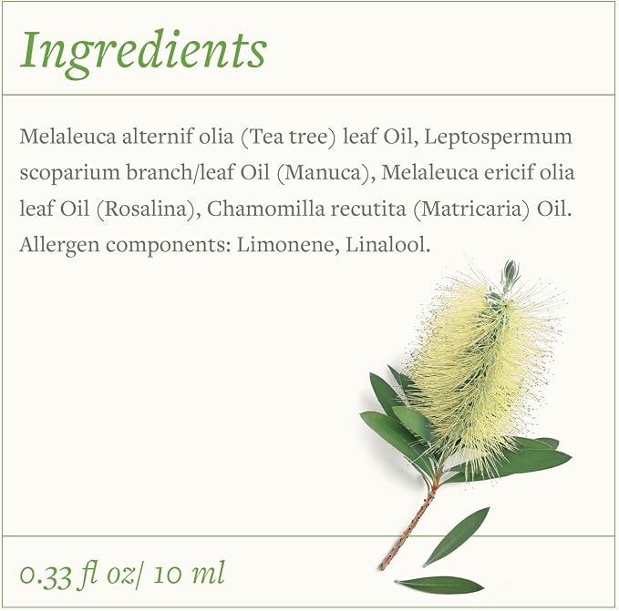 SwissJust Tea Tree Oil 10ml - Promotes Skin Regeneration, Targets Athlete's Foot, Enhances Oral Care and Ensures Hygiene and Intimate Comfort