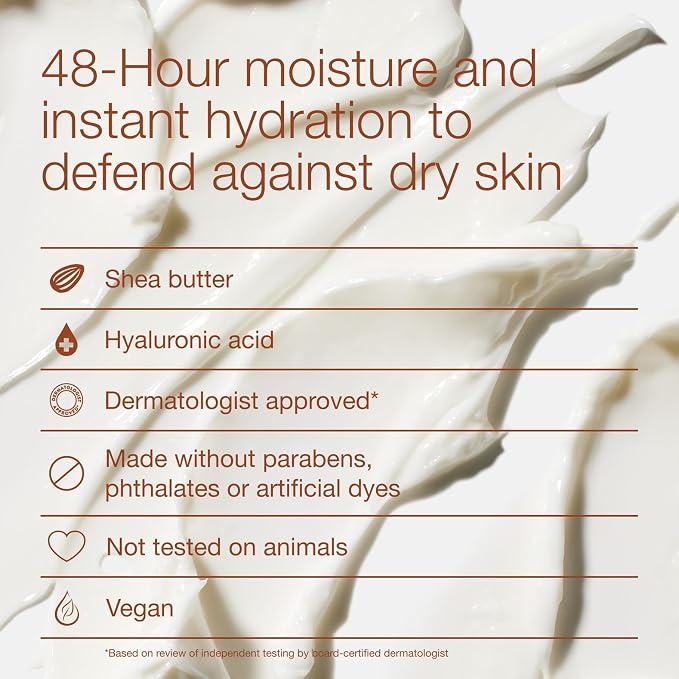 Bath & Body Works Warm Vanilla Sugar Body Cream, Ultimate Hydration Moisturizer with Shea Butter & Hyaluronic Acid for Dry Skin, Sparkling Sugar and Sweet Vanilla Scent, 8 oz - 1 Pack