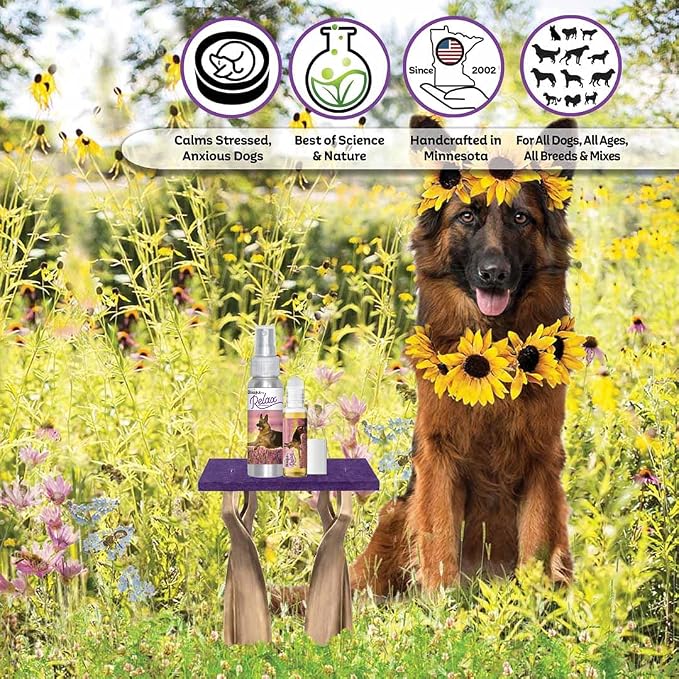 The Blissful Dog German Shepard Relax Dog Aromatherapy Spray for Your Dog's Anxiety