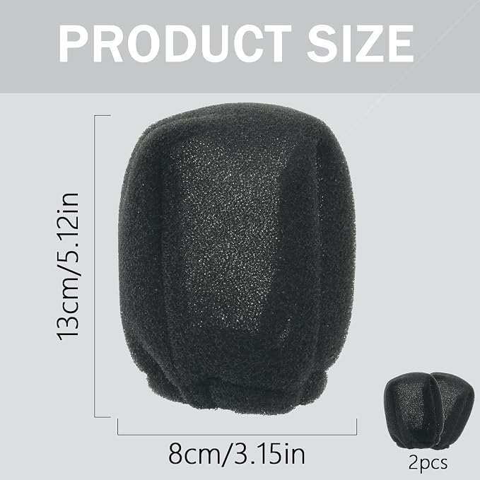 2Pcs Travel Hair Diffuser for Hair Dryer - Compact and Portable (5.12x3.15) Travel Hair Dryer Diffuser Sock‌ Made of Soft, Heat-Resistant and Flexible Foam, Tear-Resistant and Reusable