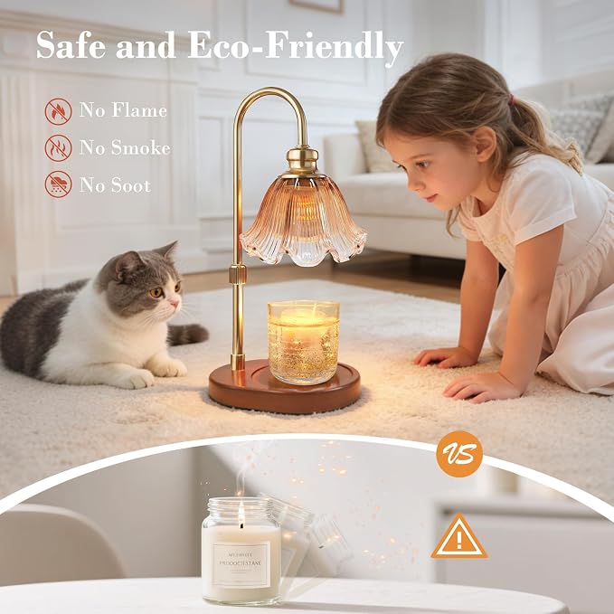 Banbanda Candle Warmer Lamp with Timer, Birthday Gifts for Women, House Warming Gifts New Home Decor – Height Adjustable Candle Lamp