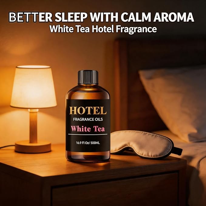 Hotel Diffuser - White Tea, Aloe Vera & Sandalwood - Hotel Scent Dupe - Premium Fragrance Oil for Ultrasonic and Waterless Diffusers and Crafting