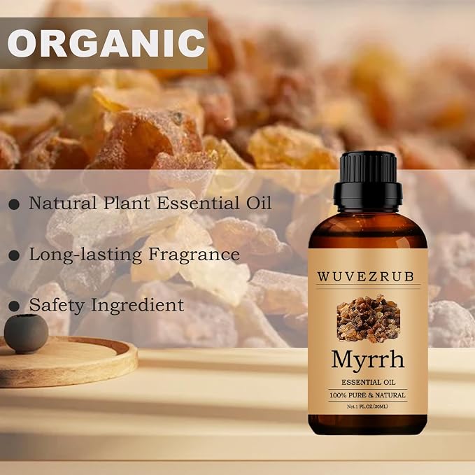 Myrrh Essential Oil - 30ML Pure and Natural for Aromatherapy Diffuser - 1 Fl Oz