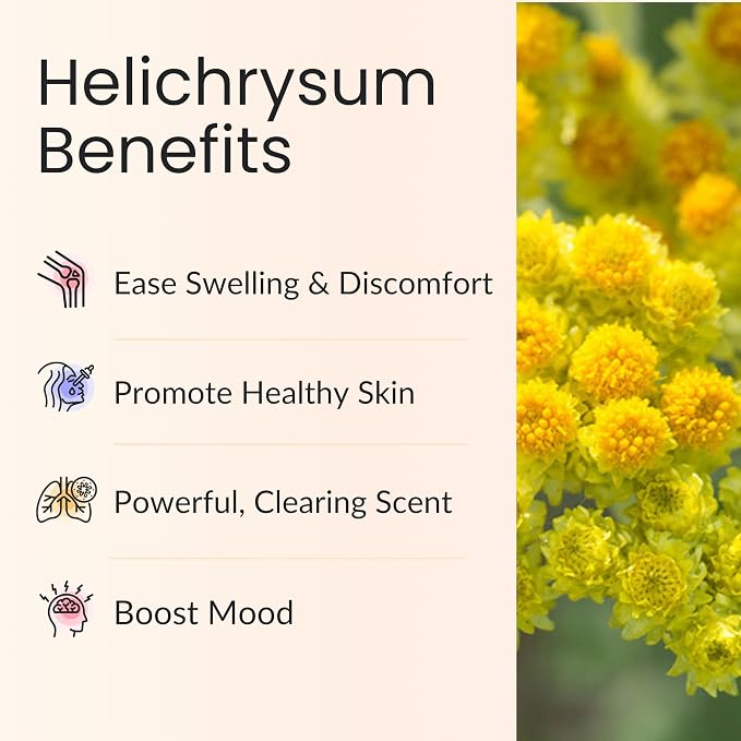 Vitality Extracts Helichrysum Essential Oil - 30ml, Helichrysum Gymnocephalum, Aromatherapy, Skin Care, Happy, Stress Relief, Aches Relief