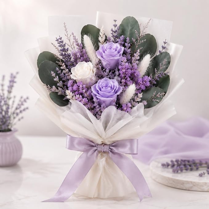 Self Care Gifts for Women: Luxury Lavender Spa Kit With Candle Mug Bath Salt Scrub Soap & More - Self Care Gift Set For Mom Friend Wife - Premium Relaxation Box for Birthday Anniversary
