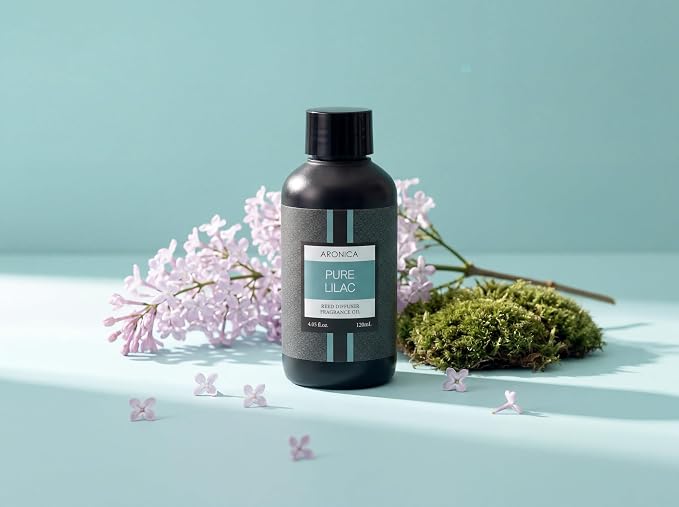 Aronica Lilac Reed Diffuser Oil Refill, Infusion Oils Aromas, Lilac Diffuser Refills Liquid, Aroma Diffuser Perfume, Esencia De Olores para Casa, Diffusers for Home, Floral Fragrance Oil