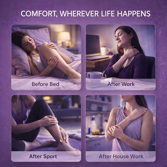 Magnesium Cream for Sleep, Leg Cramps & Muscle Soreness, Total Relief Magnesium Cream with Lavender & Chamomile, Nighttime Body Lotion for Calm and Relaxation, 4.23 Ounces