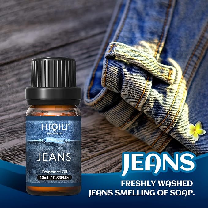 HIQILI Men's Fragrance Essential Oils Set - Father's Day & Birthday Gift for Men, Ideal for Aromatherapy Diffuser, Candle Scents for Candle Making, 6x10ml