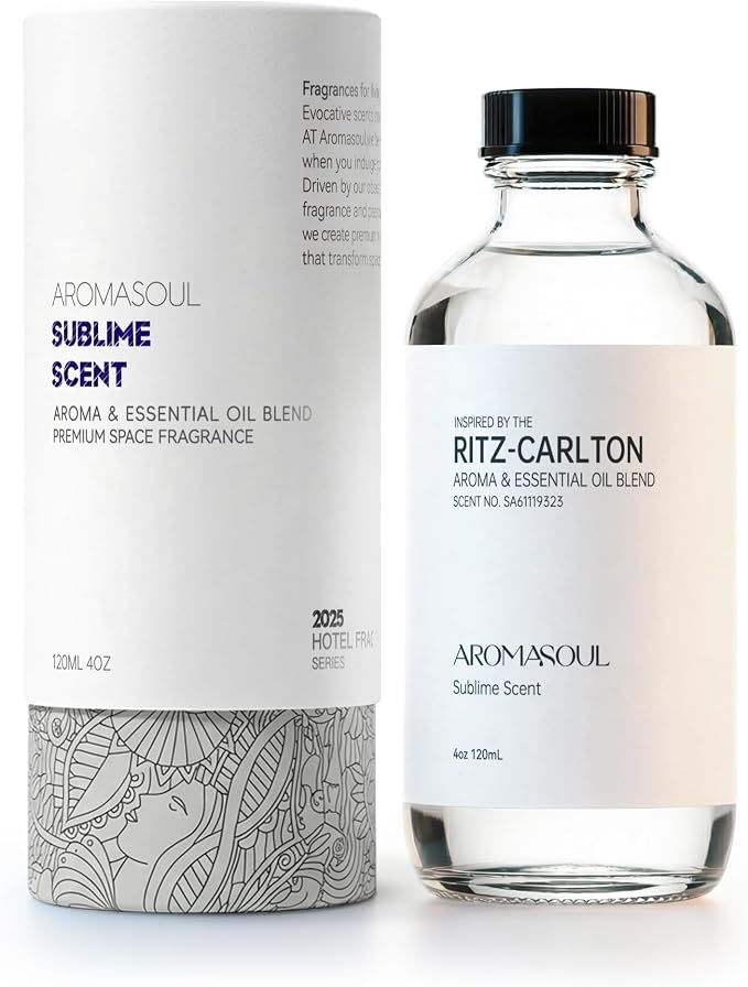 Hotel Diffuser Oil Inspired by Ritz-Carlton Scent - Premium Fragrance Oil No. SA61119323 for Ultrasonic and Waterless Diffuser - 120 mL, 4 fl oz