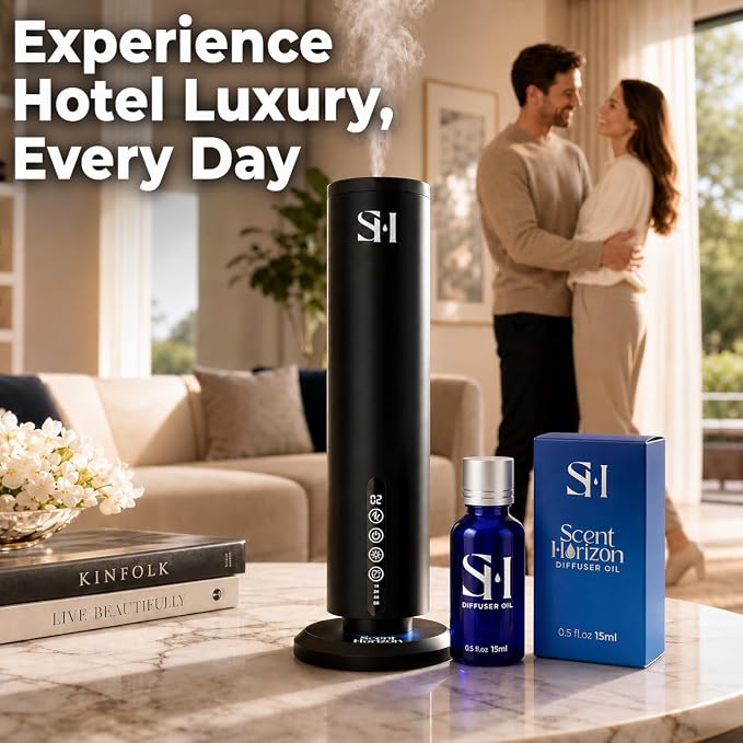 Sandalwood SW08 Hotel Scent Diffuser Oil | 0.5 Fl oz (15 ml) - Waterless Diffuser Oil Refill & Highly Concentrated Fragrance Oil, Diffuser Oil Scents Luxury, Hotel Oil Diffuser