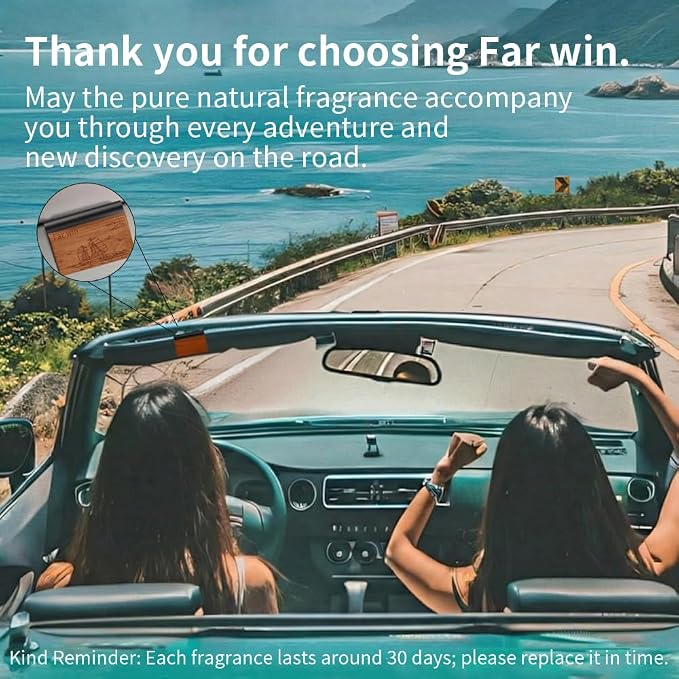 Car Air Freshener -Original pattern designer-Car Odor Eliminator - Long Lasting Scent -Essential Oils-Applicable to cars, drawers, wardrobes, and various scenarios- (Grove- 3 Pack -NO CLIP INCLUDED)
