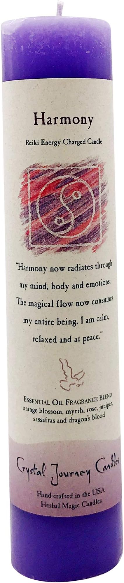 CRYSTAL JOURNEY Candle Pillar Harmony, 1 EA