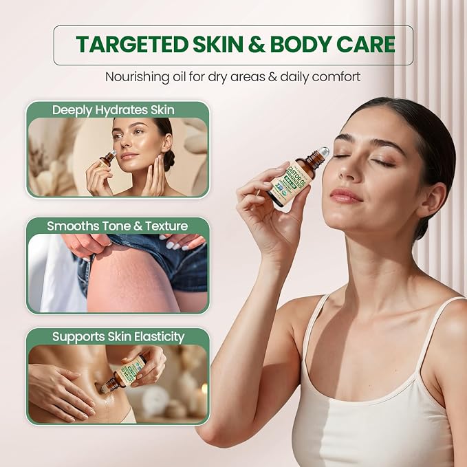 Natural Riches Organic Castor Oil and Frankincense Eye Roller 30 ml - Lightweight Roll On for Under Eye Puffiness, Face, Wrinkles, Fine Lines - Cold Pressed and Hexane Free.