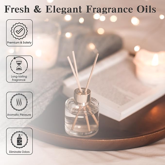 PHATOIL J'éveil Fragrance Oils for Aromatherapy, 3.38FL.OZ Diffuser Oils for Home, Perfect for Aromatherapy, Humidifiers, Yoga, DIY Candle and Soap Making - 100ml