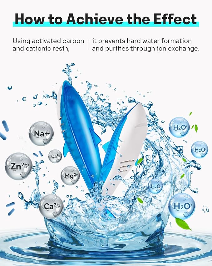 Leemone 6 Pack Humidifier Cleaner Shark, Demineralization Float Shark Compatible with All Humidifier and Fish Tank