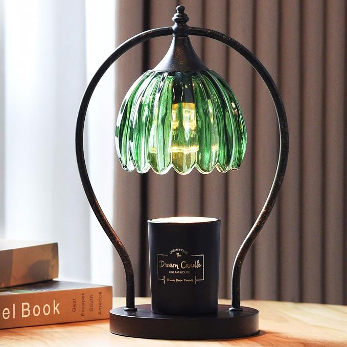 GOODBUY Timer Candle Warmer Lamp: Dimmable Candle Warmer Wax Melts Warmers for Jar Candles with 2 Bulbs, Birthday Gifts for Men Women, House Warming Gifts New Home Decor for Bedroom Living Room