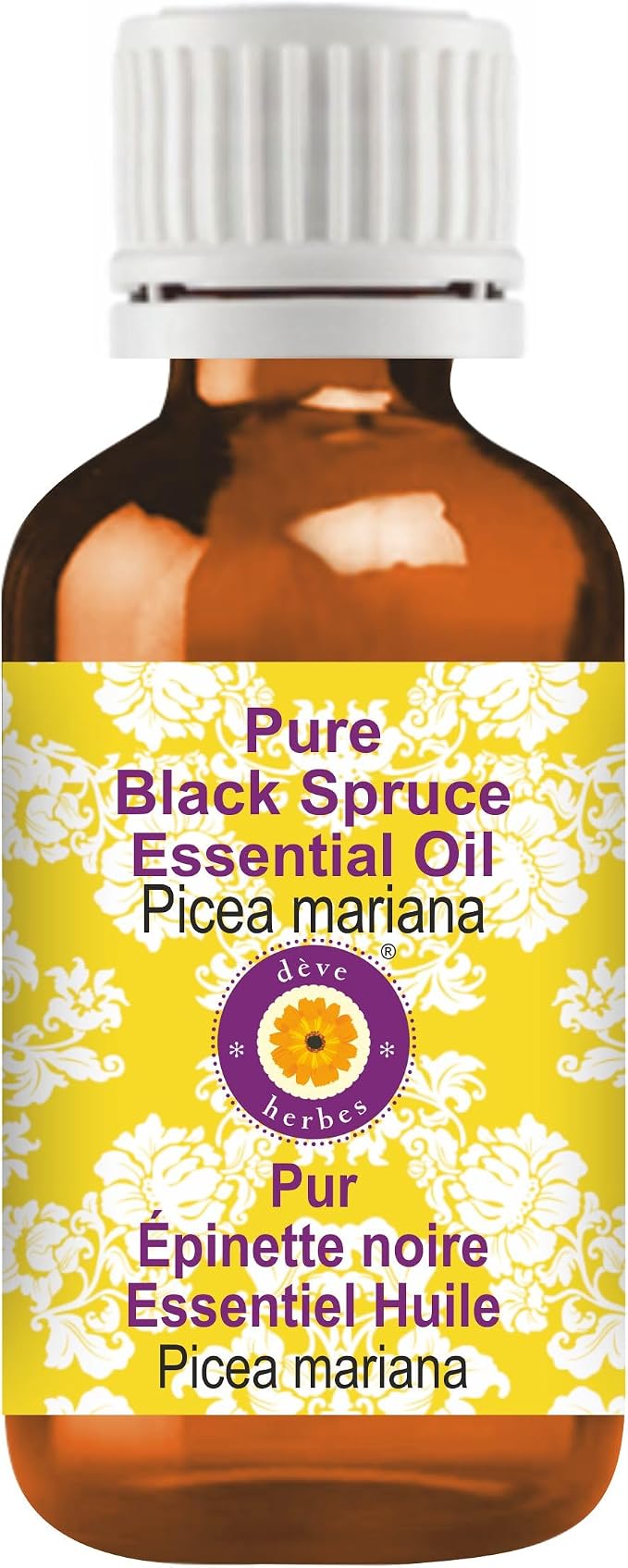 dève herbes Black Spruce Essential Oil (Picea Mariana) Pure | Non-Sticky | Non-Greasy | Lightweight | Men & Women | All Skin Types | Steam Distilled 10ml (0.33 oz)