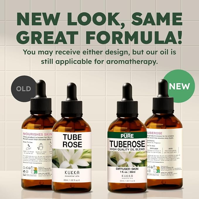 100% Pure Tuberose Oil - 1 Fl Oz Tuberose Essential Oil for Hair, Skin, Diffuser, Aromatherapy & DIY Soap Making Scent