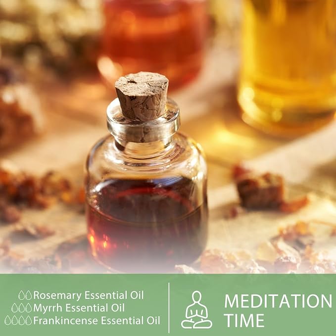 Myrrh Essential Oil, 1.01Fl.Oz (30ML) PHATOIL Pure Essential Oil Singles for Aromatherapy Diffusers, Humidifiers, Great for DIY Candle and Soap Making, Gift for Friend