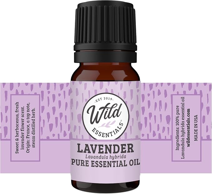 Wild Essentials Top 6 Piece Single Note Essential Oil Set -100% Pure Therapeutic Grade Aromatherapy Kit with Lavender, Eucalyptus, Tea Tree, Orange, Lemongrass, Peppermint - 10ml, Made in The USA