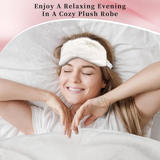 my novel things Birthday Gifts for Women, Bathrobe Set, Spa Robe and Slippers set with Scented Candle Self Care 7 Pack for Christmas Thanksgiven Valentine's Day Gift Unique for Her Mother Mom Girl