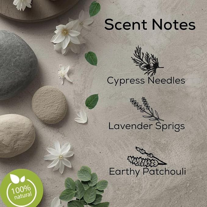 Scent Fill 100% Natural Patchouli Spa Plug in Air Freshener, Scented Oil Refills, 2 Refills + Diffuser